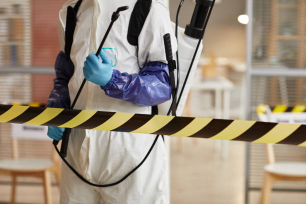 Professional Biohazard Cleanup technician working in Elwood, IN